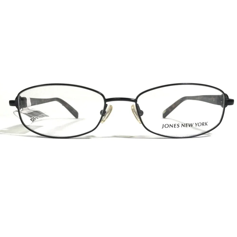 Jones New York Eyeglasses Frames J473 BLACK Round Full Rim 52-17-135